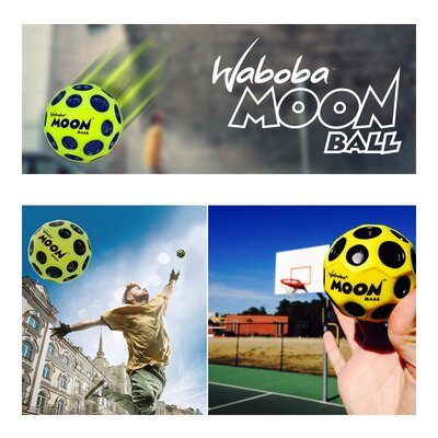 Waboba Moon Ball Extreme Bouncing Springball Sprungball Gelb