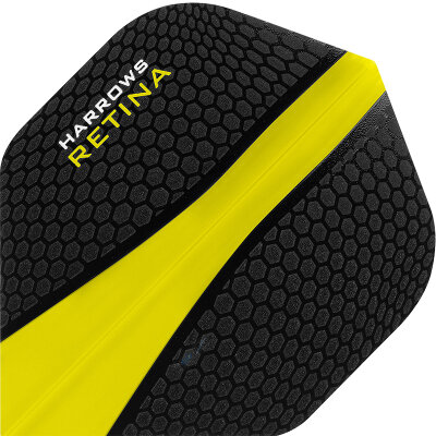 Harrows Retina Dart Flight Nr.2 speziell laminiert Gelb F3065