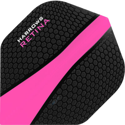 Harrows Retina Dart Flight Nr.2 speziell laminiert Pink F3068
