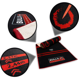 BULLS Dart Carpet-Mat Dartmatte Dartteppich 140 Red 67808
