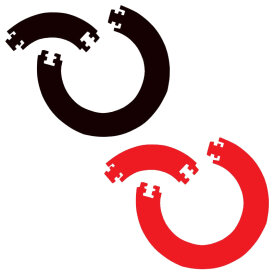 BULLS NL Guard 4-teilig Surround Dart Surround Dartboard Surround / Dart Catchring Rot