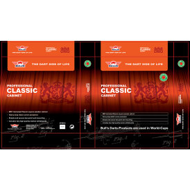 BULLS NL Classic Cabinet Black, Schwarz ohne Dartboard