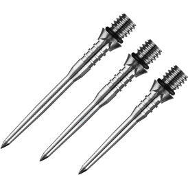 Mission Dart Steel Tip Titan Pro Titanium Conversion Dart Points Dart Wechsel- Spitzen Schraubspitzen Silber Groved Point 26 mm