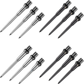 Mission Dart Steel Tip Titan Pro Titanium Conversion Dart Points Dart Wechsel- Spitzen Schraubspitzen Silber Groved Point 26 mm