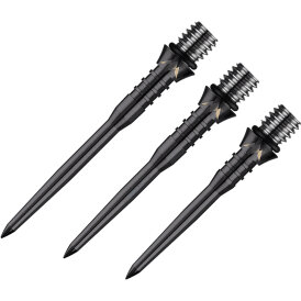 Mission Dart Steel Tip Titan Pro Titanium Conversion Dart Points Dart Wechsel- Spitzen Schraubspitzen Schwarz Groved Point 30 mm