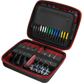 Mission Dart Freedom Luxor XL Darts Case Dartkoffer Darttasche Dartcase Dartbox Wallet Rot