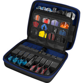 Mission Dart Freedom Luxor XL Darts Case Dartkoffer Darttasche Dartcase Dartbox Wallet Blau