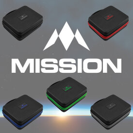 Mission Dart Freedom Luxor XL Darts Case Dartkoffer Darttasche Dartcase Dartbox Wallet Grau