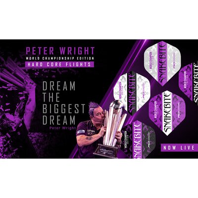Red Dragon Peter Wright Snakebite World Champion Edition 2020 Flights Dart Flight verschiedene Designs