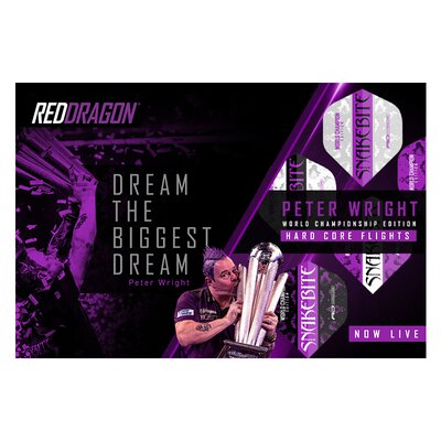 Red Dragon Peter Wright Snakebite World Champion Edition 2020 Flights Dart Flight TF6497