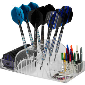 Mission Dart Station 9 Darts Full Docking Station Display...