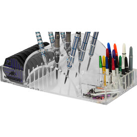 Mission Dart Station 9 Darts Full Docking Station Display Acry Darts Display Stand Dartständer