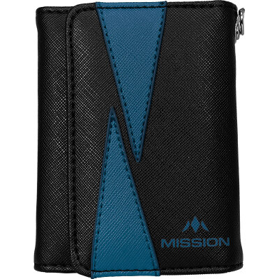 Mission Dart Flint Darts Case Darttasche Dartcase Dartbox Wallet Blau