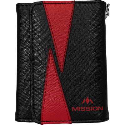 Mission Dart Flint Darts Case Darttasche Dartcase Dartbox Wallet Rot