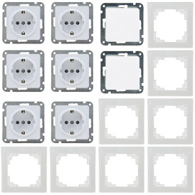 DELPHI Starter-Kit, 8-teilig, weiß 6 x Steckdose, 2...