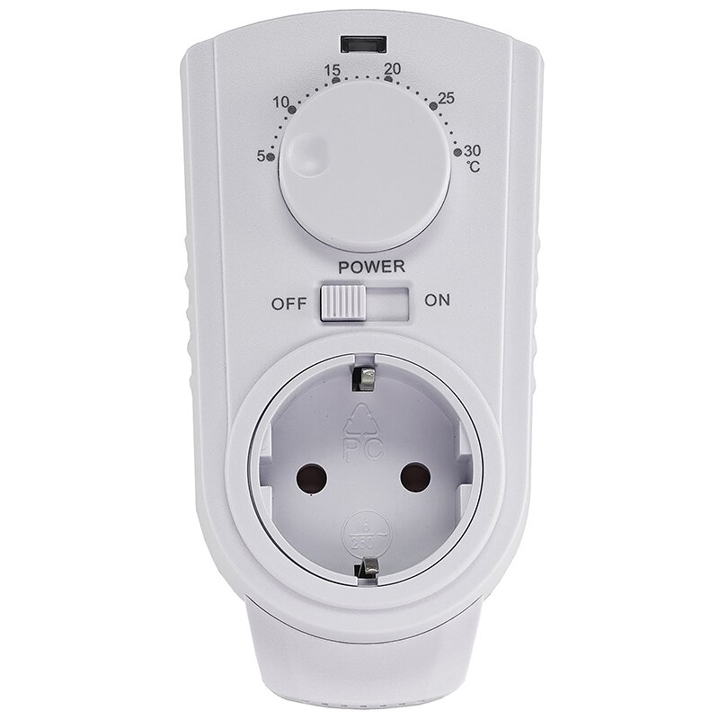 Steckdosen-Thermostat ST-35 ana max. 3500W, 5-30°C, AUS/AUTO, 230V, 14,90 €