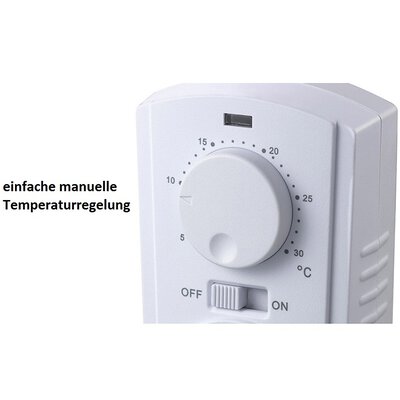 Steckdosen-Thermostat ST-35 ana max. 3500W, 5-30°C, AUS/AUTO, 230V