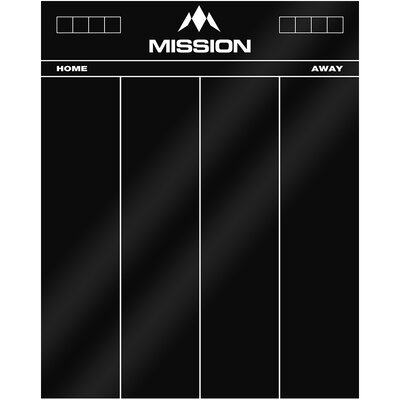 Mission Dart Markerboard Hochleistungsacryl trockenwischbar Whiteboard Schwarz 501 / Cricket