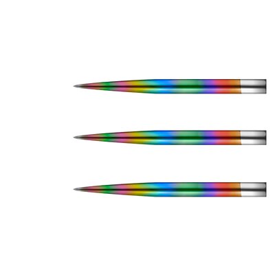 Mission Dart Steel Tip Glide Dart Points Dart Wechsel- Spitzen Rainbow 30 mm