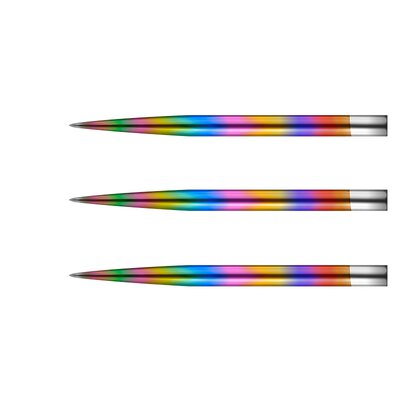 Mission Dart Steel Tip Glide Dart Points Dart Wechsel- Spitzen Rainbow 34 mm