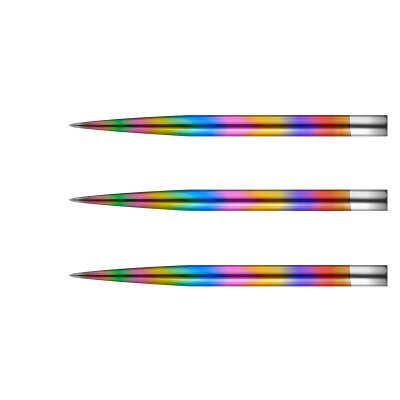 Mission Dart Steel Tip Glide Dart Points Dart Wechsel- Spitzen Rainbow 34 mm