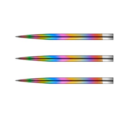 Mission Dart Steel Tip Glide Dart Points Dart Wechsel- Spitzen Rainbow 36 mm