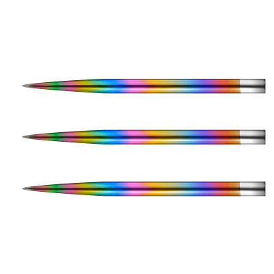 Mission Dart Steel Tip Glide Dart Points Dart Wechsel- Spitzen Rainbow 38 mm