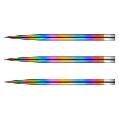 Mission Dart Steel Tip Glide Dart Points Dart Wechsel- Spitzen Rainbow 40 mm