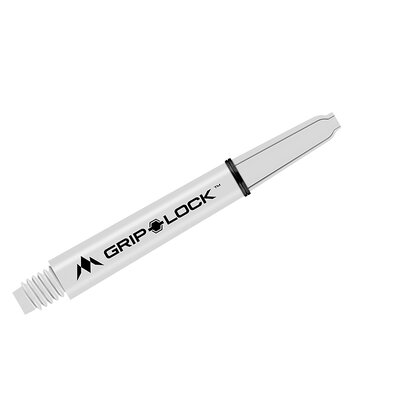 Mission Dart Grip Lock Shafts mit Shaft-Lock Ring Weiß IM Intermediate