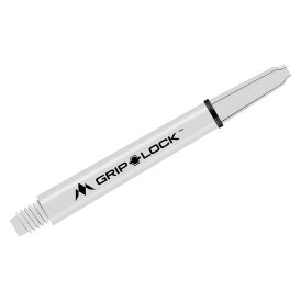 Mission Dart Grip Lock Shafts mit Shaft-Lock Ring Weiß M Mittel