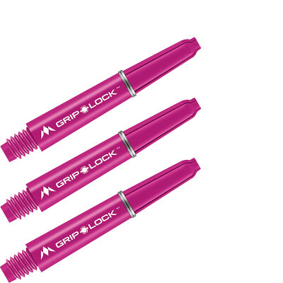 Mission Dart Grip Lock Shafts mit Shaft-Lock Ring Pink S Kurz