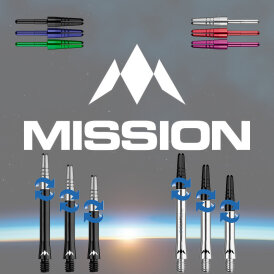 Mission Dart Alimix Spin Dart Shafts mit wechselbarem Top Schwarz M Mittel