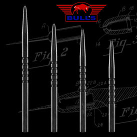 BULL´S NL Ringed Grip Dart Points Black Dart Wechsel- Spitzen Schwarz Länge 32 mm