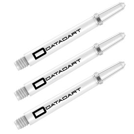 Datadart Signature Nylon Shaft Dartshaft mit Federring Design 2020 Weiß M Mittel