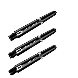 Datadart Signature Nylon Shaft Dartshaft mit Federring Design 2020 Schwarz S Kurz