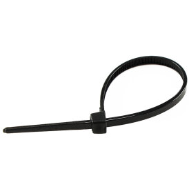 Kabelbinder Schwarz 100 Stück UV fest, wetterfest Maße 100 x 2,5 mm Zugfestigkeit 8 kg