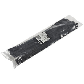 Kabelbinder Schwarz 100 Stück UV fest, wetterfest Maße 370 x 4,8 mm Zugfestigkeit 22 kg