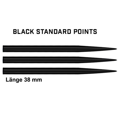 Datadart Dart Steel Tip Dart Points Dart Wechsel- Spitzen Schwarz Standard 38 mm