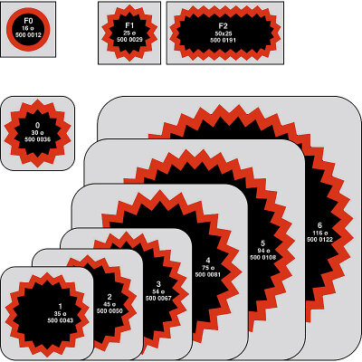 Tip Top Schlauchflicken Rotrand mit Doppelverzahnung Reifenreparatur Schlauchreparatur Nr. 4 Ø 75 mm 52 Stück