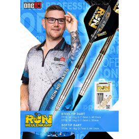 one80 Steel Darts Ron Meulenkamp V2 HD 80% Tungsten Steeltip Dart Steeldart 24 g