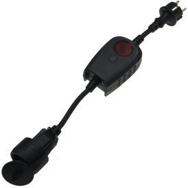 Zwischenstecker mit Dämmerungsschalter und Zeitvorwahl (1- 9 Std.) über Display