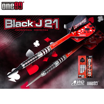 one80 Steel Darts Black J 21 01 VHD 90% Tungsten Steeltip Dart Steeldart