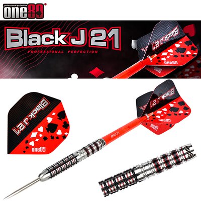 one80 Steel Darts Black J 21 01 VHD 90% Tungsten Steeltip Dart Steeldart 21 g