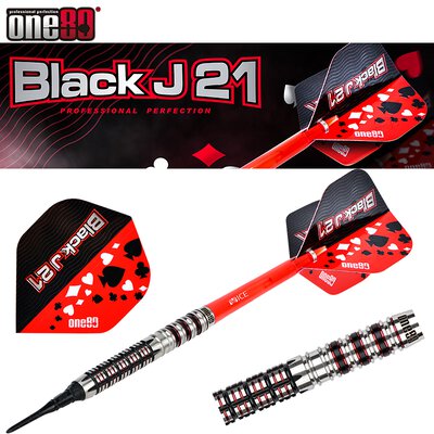 one80 Soft Darts Black J 21 01 VHD 90% Tungsten Softtip Dart Softdart 19 g