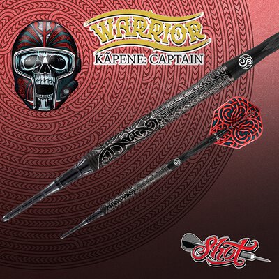 Shot Soft Darts Warrior Kapene Captain 90% Tungsten Softtip Darts Softdart 18 g