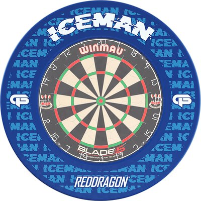 Red Dragon Surround Gerwyn Price ICEMAN Edition Dartboard Surround / Dart Catchring