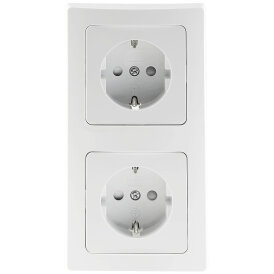 DELPHI Set 2 Steckdosen + 2-fach Rahmen 250V~/ 16A,...