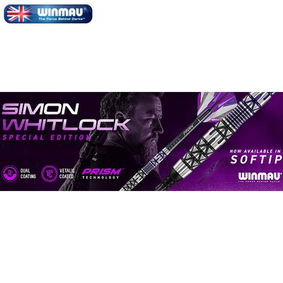 Winmau Soft Darts Simon Whitlock Spezial Special Edition Softtip Dart Softdart 90% Tungsten 22 g