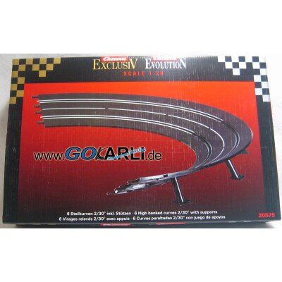Carrera 2/30° Steep Curve Track Piece For Evolution/Exclusive 132/124 Digital - 20575 3 Spigot