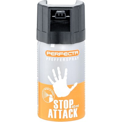Perfecta Stop Attack Pfefferspray 10% OC, Tierabwehrspray 40 ml konischer Strahl